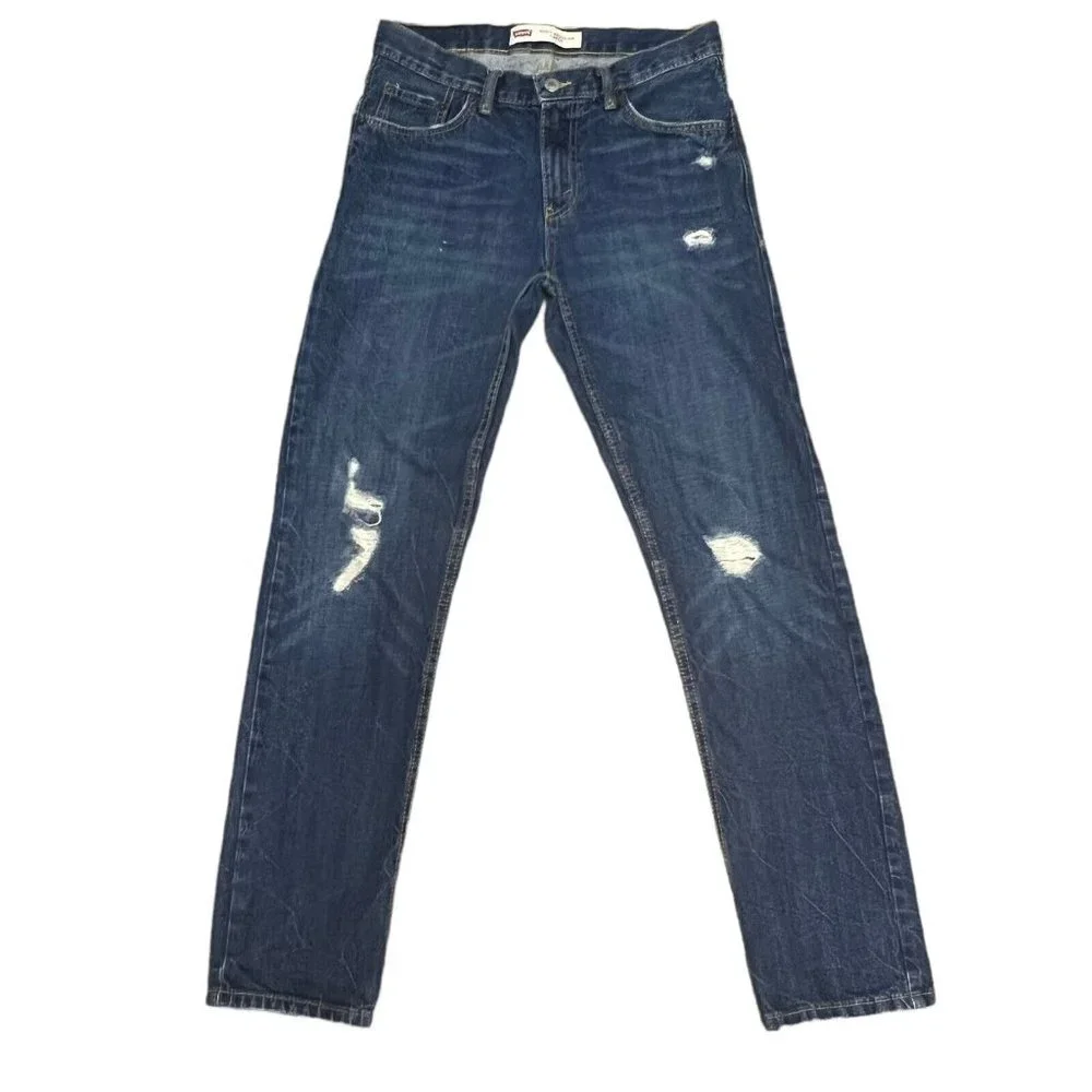 Levi's 502 Jeans Size 16 Regular Taper Size - Tag 28x28 Actual 29X31 Boys or Men - Picture 1 of 12